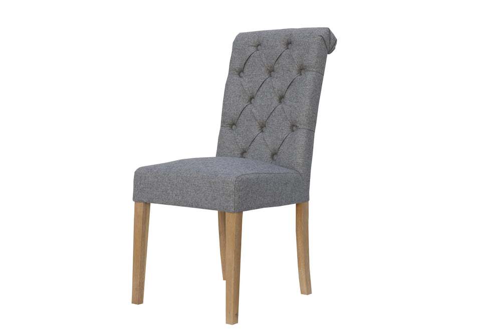 Boston Fabric Chair Light Grey