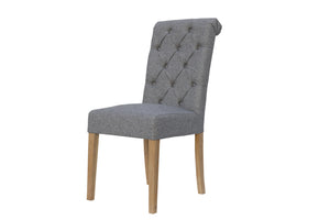Boston Fabric Chair Light Grey