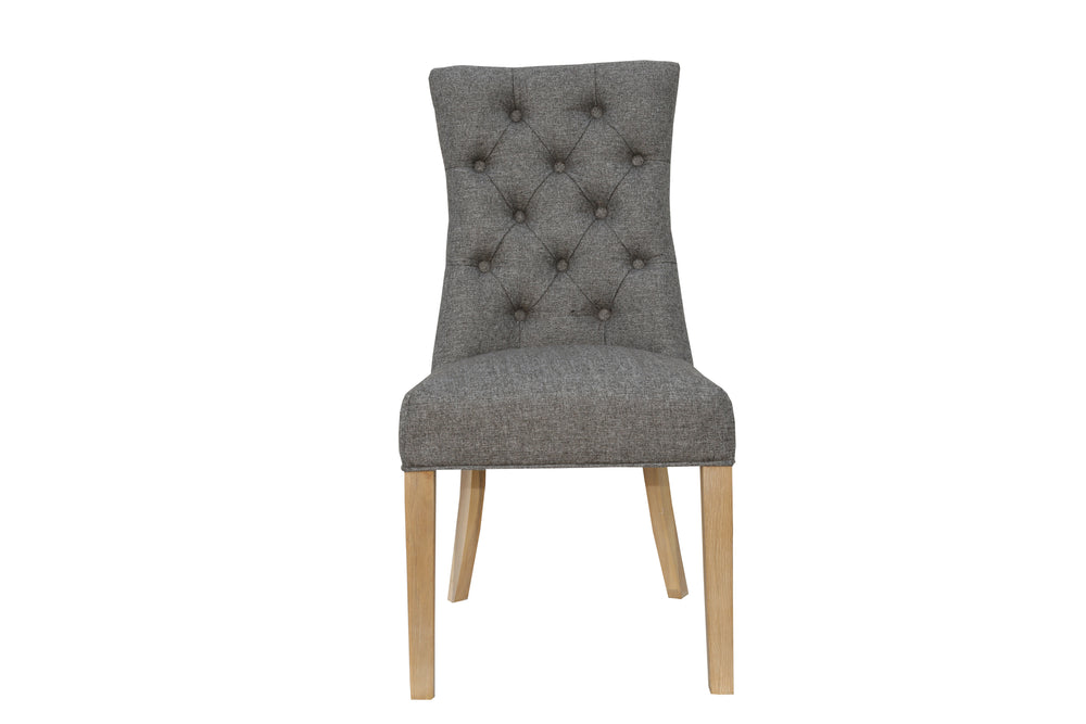 Carla Curved Chair Dark Grey