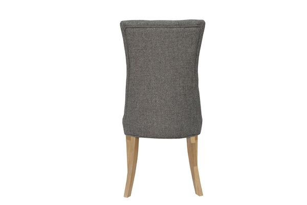 Carla Curved Chair Dark Grey