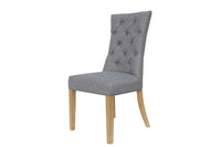 Carla Curved Chair Light Grey