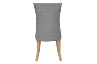 Carla Curved Chair Light Grey