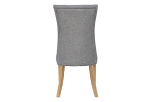 Carla Curved Chair Light Grey