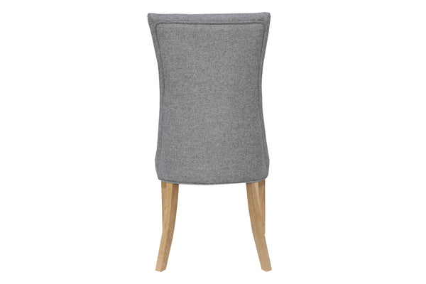 Carla Curved Chair Light Grey