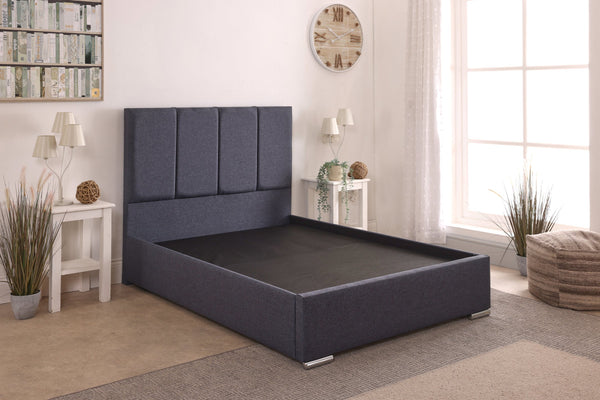 Clara 48inch 6ft Super King Size Upholstered Bed Frame with Ottoman Option