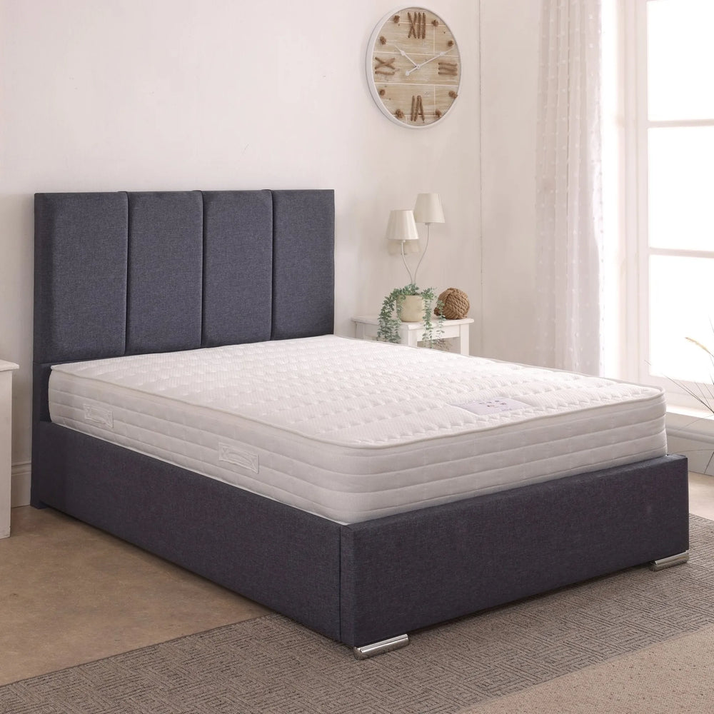 Clara 48inch 6ft Super King Size Upholstered Bed Frame with Ottoman Option