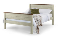 Paignton 4ft Small Double Wooden Bed Frame - High Foot End