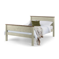 Paignton 4ft Small Double Wooden Bed Frame - High Foot End