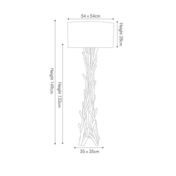 Drift Wood Floor Lamp