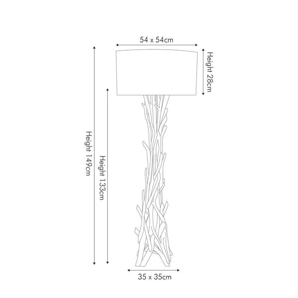 Drift Wood Floor Lamp