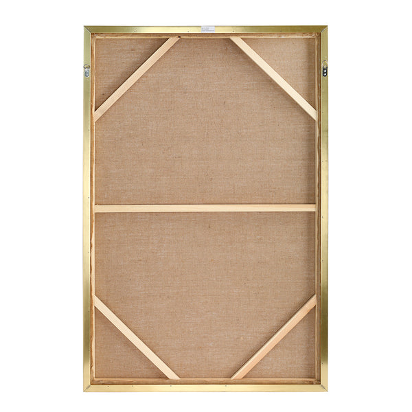 Golden Dusk Heavy Textured Framed Canvas Wall Art 80x120cm