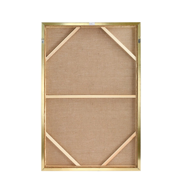 Golden Dusk Heavy Textured Framed Canvas Wall Art 80x120cm