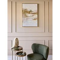 Golden Dusk Heavy Textured Framed Canvas Wall Art 80x120cm