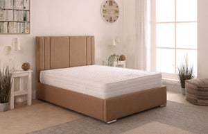 Ezra 48inch 4ft Small Double Upholstered Bed Frame with Ottoman Option