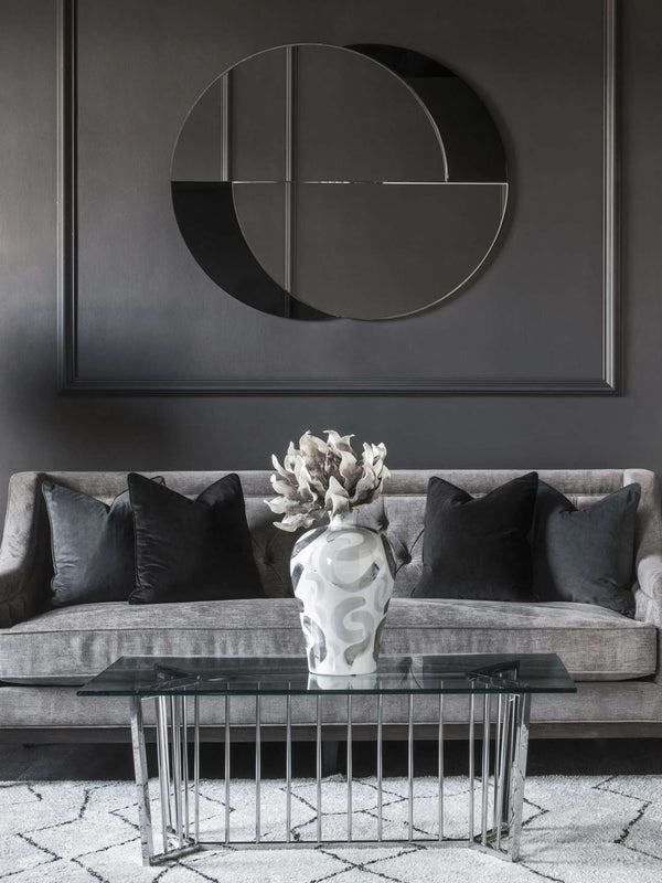 Eclipse Round Wall Mirror 110x88cm