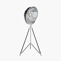Elsie Black & Silver Tripod Floor Lamp