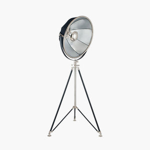 Elsie Black & Silver Tripod Floor Lamp