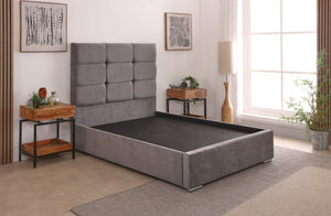 Freya 54inch 4ft6 Double Upholstered Bed Frame with Ottoman Option