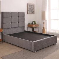 Freya 54inch 4ft6 Double Upholstered Bed Frame with Ottoman Option