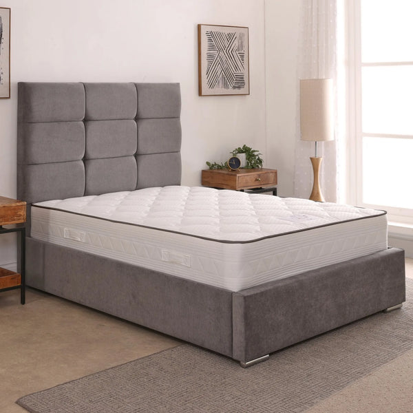Freya 54inch 4ft Small Double Upholstered Bed Frame with Ottoman Option