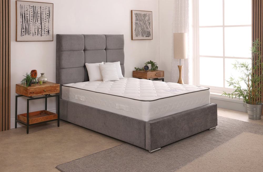 Freya 54inch 4ft Small Double Upholstered Bed Frame with Ottoman Option