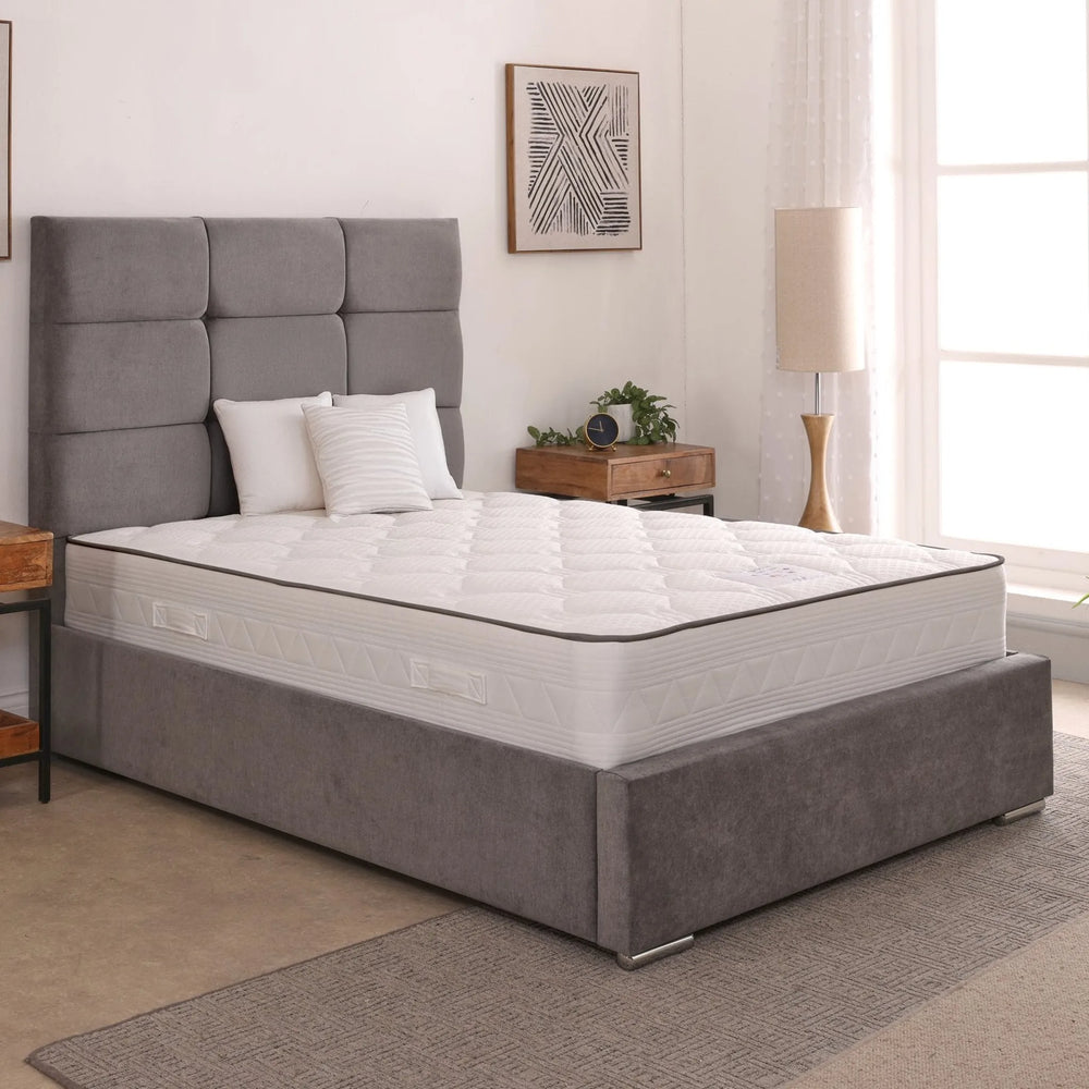 Freya 54inch 4ft Small Double Upholstered Bed Frame with Ottoman Option