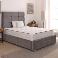 Freya 54inch 4ft Small Double Upholstered Bed Frame with Ottoman Option