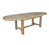 Francis Solid Oak Extending 1.8 Oval Dining Table