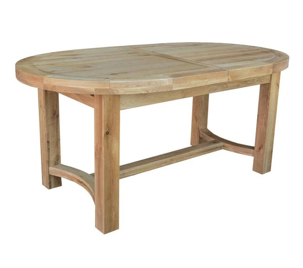Francis Solid Oak Extending 1.8 Oval Dining Table