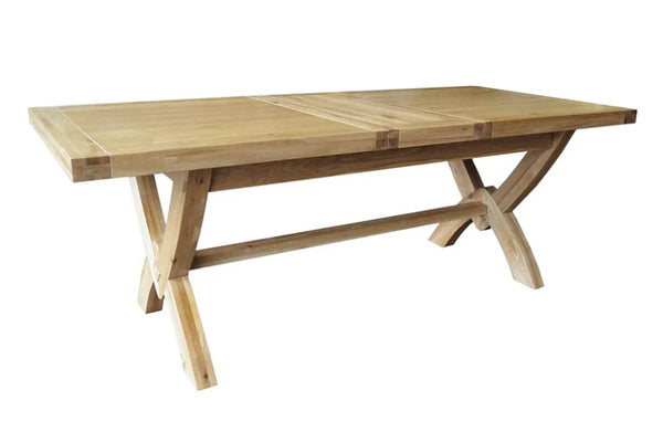Francis Solid Oak Extending 1.8 Oxbow Extending Dining Table