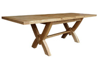 Francis Solid Oak Extending 1.8 Oxbow Extending Dining Table