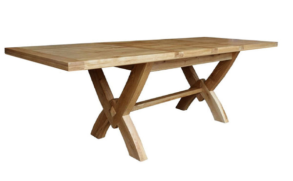 Francis Solid Oak Extending 1.8 Oxbow Extending Dining Table