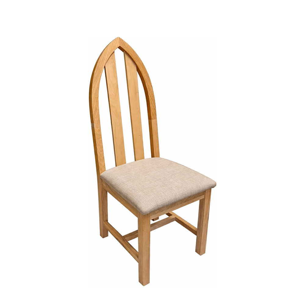 Francis Solid Oak Cathedral Chair