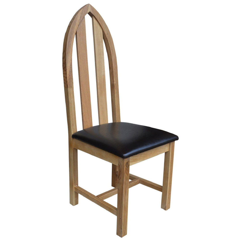 Francis Solid Oak Cathedral Chair