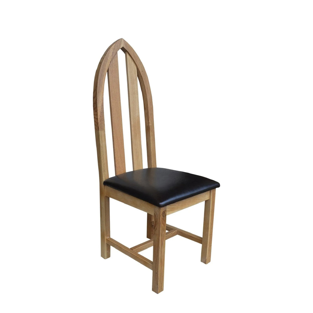 Francis Solid Oak Cathedral Chair