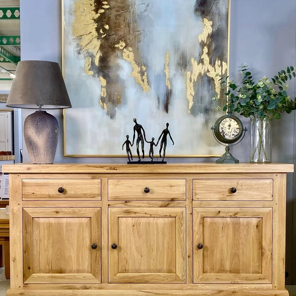 Francis Solid Oak 3 Door Sideboard