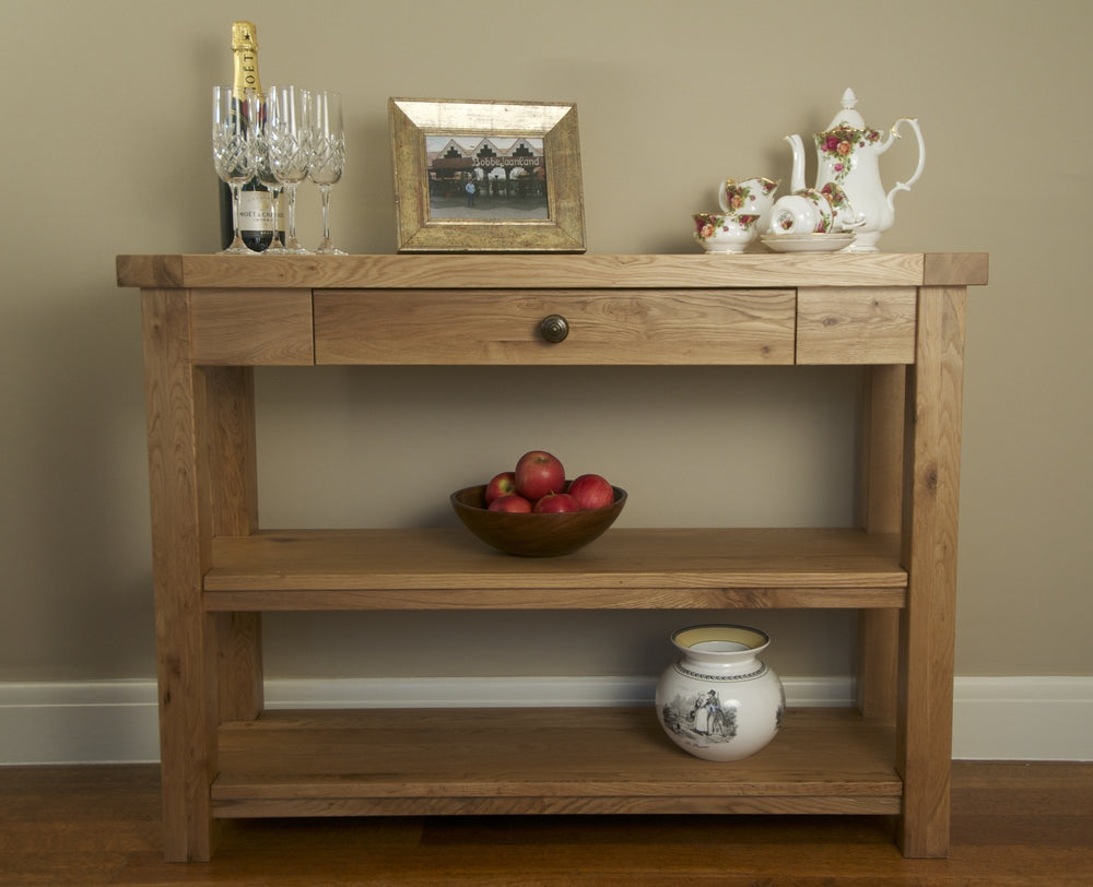 Francis Solid Oak Console Table