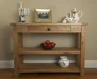 Francis Solid Oak Console Table