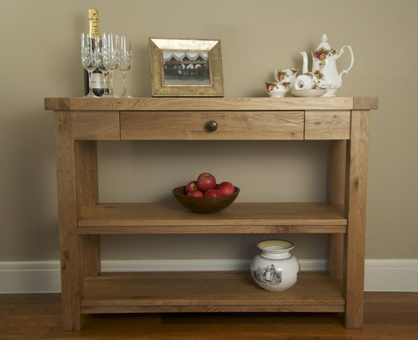 Francis Solid Oak Console Table