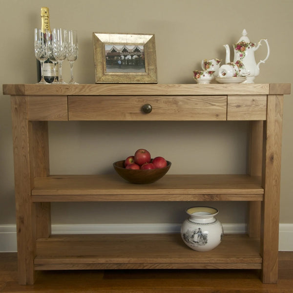 Francis Solid Oak Console Table