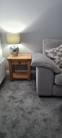 Francis Solid Oak Lamp Table