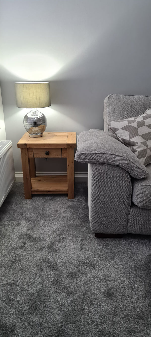 Francis Solid Oak Lamp Table