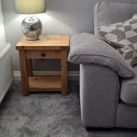 Francis Solid Oak Lamp Table