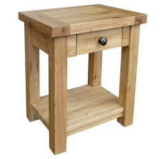 Francis Solid Oak Lamp Table
