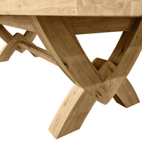 Francis Solid Oak 2.5m - 3.5m Grand Oxbow Extending Table