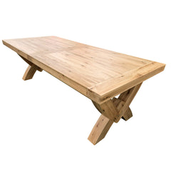 Francis Solid Oak 2.5m Grand Oxbow Table