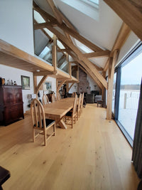 Francis Solid Oak 2.5m Grand Oxbow Table
