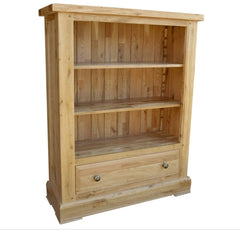 Francis Solid Oak Low Bookcase
