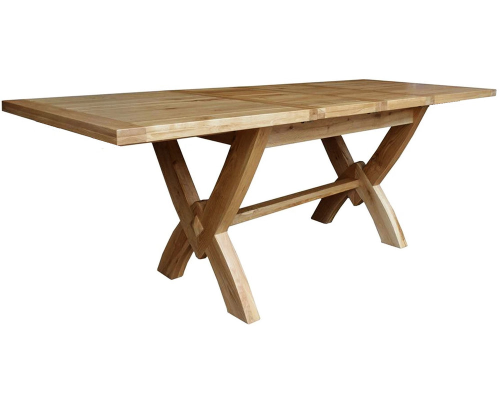 Francis Solid Oak Petite Oxbow Extending Table