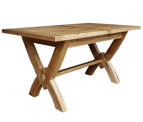Francis Solid Oak Petite Oxbow Extending Table